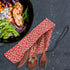 Wooden Cutlery Set, Cooking Utensils with Spoon, Fork, Knife and Storage Bag