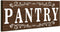 Pantry Sign Wall Decor, Farmhouse Wooden Rustic Retro Hanging Art for Home Room Holiday Decoration