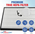 LifeSupplyUSA Complete Set: 1 True HEPA Air Cleaner Filter + 1 Carbon Pre-Filter for Winx Hr950 & Hr1000