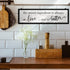 Jetec The Secret Ingredient Is Always Love and Butter Sign - Funny Wood Kitchen Decor, 15.7 x 4.7 Inch (Black)