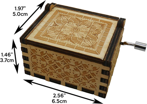 Small O Come All Ye Faithful Wood Music Box, Gifts for Christian Women Men, Religious Wooden Boxes Presents