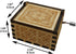 Small O Come All Ye Faithful Wood Music Box, Gifts for Christian Women Men, Religious Wooden Boxes Presents