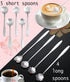 9 Pcs Flower Spoon Coffee Teaspoon Set, ESRISE Stainless Steel Tea Spoon for Tea Party Decorations