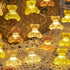 8.5ft 20LED JASHIKA Teddy Bear String Lights Bear Fairy Decorative Lights Kids Party Suppliers Battery Operated Novelty