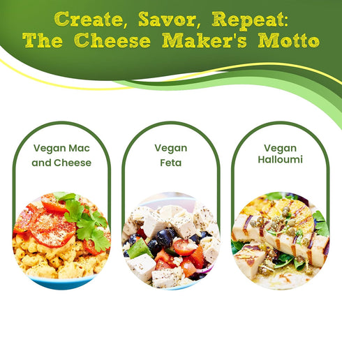 Mozzarella, 6 20 The Big Vegan Cheese Making Kit - DIY Vegan Cheese Starter I Cheese Making Supplies for Ricotta, Feta