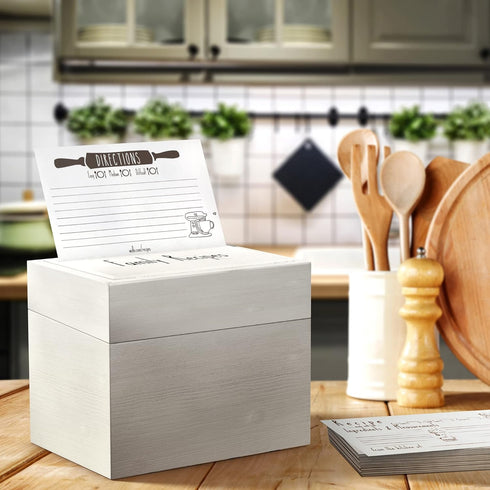 Premium Thick Recipe Cards 4x6 Double-Sided - 50 Pcs Quality Thick Card Stock