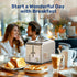 YSSOA Stainless Steel 2 Slice Toaster with Extra Wide Slot, 6 Shade Settings, Compact Oven, Silver