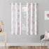 2 80% Room,63 Inch XTMYI Pink Girl Nursery Curtains for Baby Panels Blackout Patterned Printed Neutral Watercolor