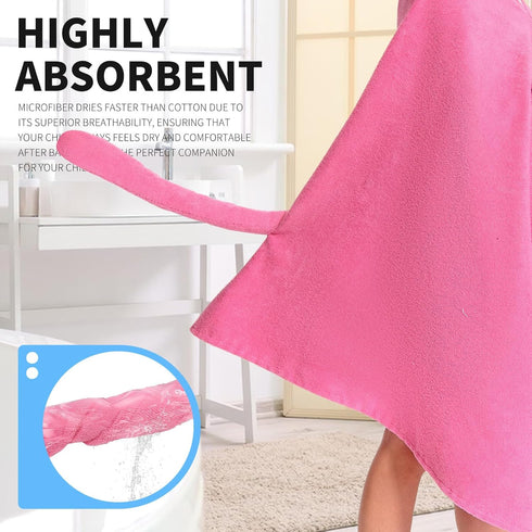 3-12 28" 53" OLAOLA Cat Hooded Towel for Kids Years, x Soft Thick Absorbent Beach Towels, Toddler Bath Towel Wrap, Swim