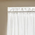 Aquazolax White Sheer Rod Pocket Curtains, 72" Long, Light Filtering Voile, 1 Panel, 25" Wide, Tieback Included