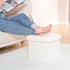 12.6"x12.6"x12.6" B FSOBEIIALEO Small Storage Ottoman Cube Sherpa Ottomans Foot Rest, Foldable Boucle Ottoman, Faux