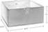 RiverRidge Kids Folding Storage Bin Set - 2pc 10.5in W x 5in H, Gray