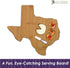 Totally Bamboo Texas State Shaped Bamboo Serving & Cutting Board