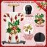 Countertop Shellwei Candy Cane Christmas Paper Towel Holder with Round Base Christmas Bathroom Decor Rustic Candy Cane