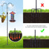XDW-GIFTS Double Shepherds Hooks for Outdoor, 2-Pack Heavy Duty Garden Pole for Hanging Bird Feeder, Plant Baskets, Solar Light Lanterns, Garden Plant Hanger Stands with 5 Base Prongs by XDW-GIFTS