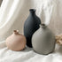 Set 3, Ceramic Vase of Small Modern Rustic Pottery Vases for Home Decor,Farmhouse Flower Vase for Pampas Grass, Dried
