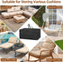 Demao Cushions-51"Lx15.8"Wx21.7"H Extra Large Outdoor Cushion Storage Bags,Heavy Duty Patio Waterproof Furniture