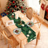 Poinsettia 13x72 Inch Green Table Runner Winter Floral Burlap Table Runners, Spring St Patricks Day Seasonal Coffee
