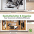 Silverware Tray for Drawer Organizer, Kitchen Cutlery Organizer with Expandable Adjustable Wooden Dividers (8-Slots)