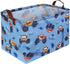 Rectangular Monster Truck Basket Organizer, Kids Storage Basket with Handles for Toys, Books, and Gifts (Monster Trucks)