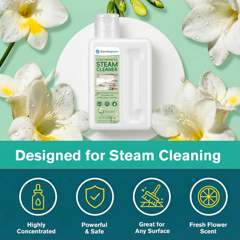 20X 5.28 33.8 FL.OZ, Concentrated Steam Mop Solution Makes Gallon Formula for All Steam Mop Cleaners, Multisurface
