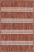 Unique Loom Jill Zarin Outdoor Collection Area Rug - Anguilla (Rust Red/Ivory, 2' 2' x 3' 1' Rectangle)
