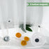 UFRIDAY Stall Clear Shower Curtain Liner, 48 x 72 inches Heavy Duty Waterproof Transparent PEVA with 3 Magnets Bottom