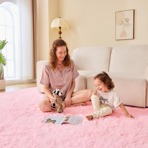 4x6 4 6 OPPODREAM Pink Rugs for Bedroom, Ultra-Soft Fluffy Area Rugs for Living Room, x Shag Carpet for Nursery, Kids
