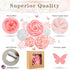 Rainbows & Lilies 15pc Large Paper Flowers Decorations for Wall - Reusable 3D Decor for Girls Room, Nursery, Baby Shower