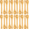 Golden Nature Bamboo Spoon Set (10 Pc), Tiny Wooden Spoons for Sugar, Spices, Seasoning, Coffee, Jam, Herbs, Dessert