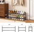 kiplant Closet, 2-Tier Closet Shoe Rack for Black Expandable Shoe Rack Metal Organizer, Heavy Duty Shoe Storage Shelf