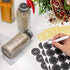 AOZITA 14 Pcs Glass Spice Jars with Labels, 8oz Empty Square Bottles, Shaker Lids, Airtight Caps