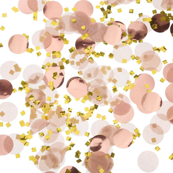 Round Tissue Paper Table Confetti Dots for Wedding Birthday Party Decoration, 1.76 oz (Rose Gold)