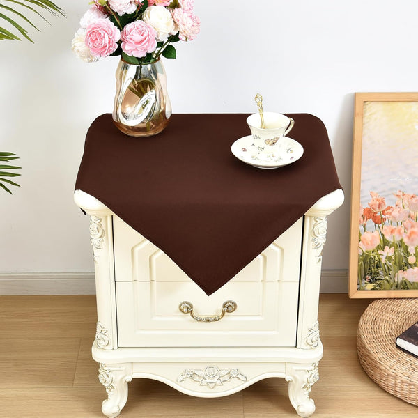 Small Square Tablecloth 2 Pack 24 x 24 Inch Washable Polyester Table