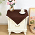 Small Square Tablecloth 2 Pack 24 x 24 Inch Washable Polyester Table