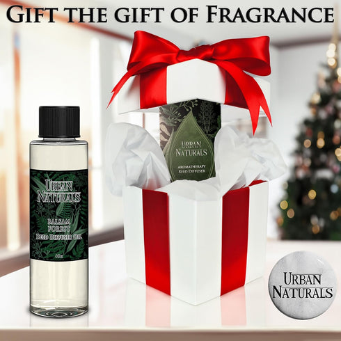 Urban Naturals Cucumber Sea Salt Reed Diffuser Oil Refill Kit - Fresh Room Scent with Replacement Reed Sticks