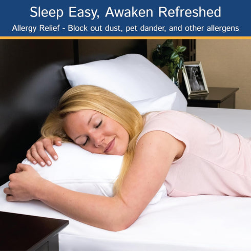20" California King Mattress Protector Bedbug Waterproof Zippered Cover - Deep Pocket Fits up to Depth - Hypoallergenic