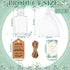 Tiangrid 50 Sets 2oz Mini Hand Sanitizer Bottles Bulk Empty Hand Sanitizer Travel Size Wedding Favors for Guests