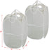 Simple Houseware Mesh Pop-Up Laundry Hamper Basket with Side Pocket, Gray - 2 Pack