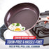 Blue Diamond Cookware Diamond Infused Ceramic Nonstick 10" Frying Pan Skillet, PFAS-Free, Dishwasher Safe, Oven Safe, Pink