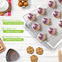 Tebery 2 Pack Heavy-Duty Wire Cooking Rack - Fits Half Sheet Pan, Nonstick Baking & Cooling Grid