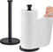 AOSION 2 Pack Paper Towel Holder - Stainless Steel Countertop Paper Towel Stand for Kitchen, Bedroom, Bathroom (Black)