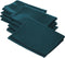 LA Linen 10-Pack Poly Poplin Napkin, 18 by 18-Inch, Teal Dark - Soft, Washable, Reusable, Stain & Wrinkle Resistant