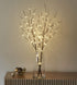 LITBLOOM Lighted Brown Willow Branches 32IN, 100 LED with Timer, Battery Operated, Warm White Lights for Holiday