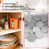 8 5oz Pcs Silicone Oui Yogurt Jar Lids with Jar Lid Organizer, Reusable Jar Covers, Replacement Lids, Perfect for Oui
