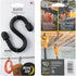Nite Ize Gear Tie Bendable S-Hook, Black, 4 Count (4 Pack)