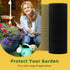 HWIUS 15.7INx43FT UV Resistant Black Plastic Mesh Fencing Roll for Chicken Dogs Rabbit Snake Poultry Barrier Gardening