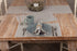 Piper Classics Farmhouse Ticking Stripe Gray Placemats with Rickrack, Set of 4, 12" x 18", Kitchen & Dining Decor