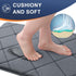 OLANLY Memory Foam Bath Mat 36x24, Ultra Soft & Absorbent Machine Washable Bathroom Rug in Dark Grey
