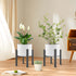2PCS 8-13 Inch NSYOOMH Adjustable Metal Plant Stand Black, Fits Heavy Duty Flower Pots Holder - Floor Single Plant